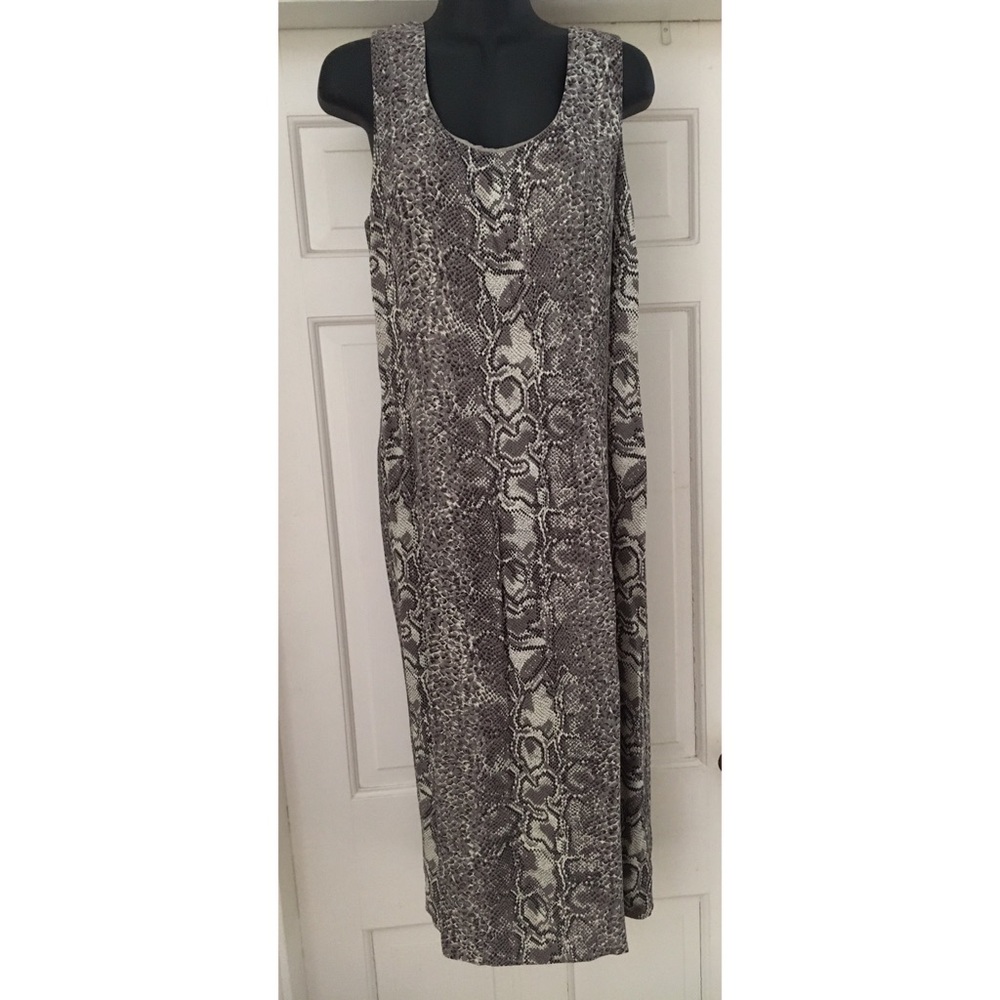 Sexy snakeskin print dress